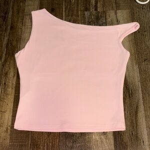 SHEIN Pink One-Shoulder Women's Top